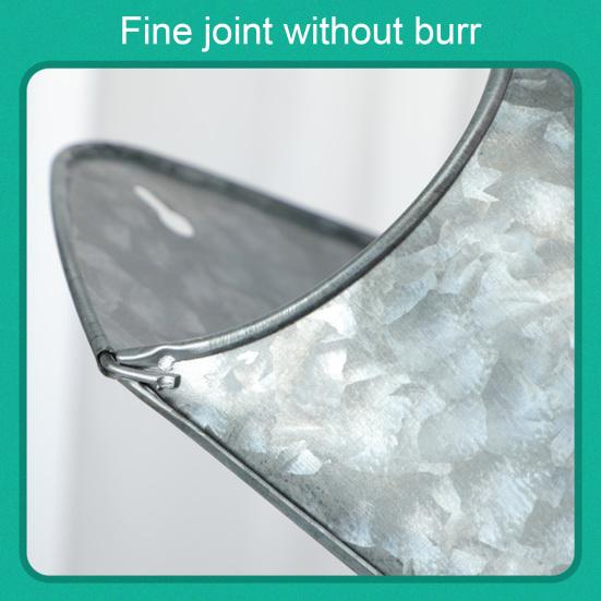 Dekorativ blomsterpotte Fint håndverk Jern Hengende hull Glatt Barnehageplantebeholder for Hjem