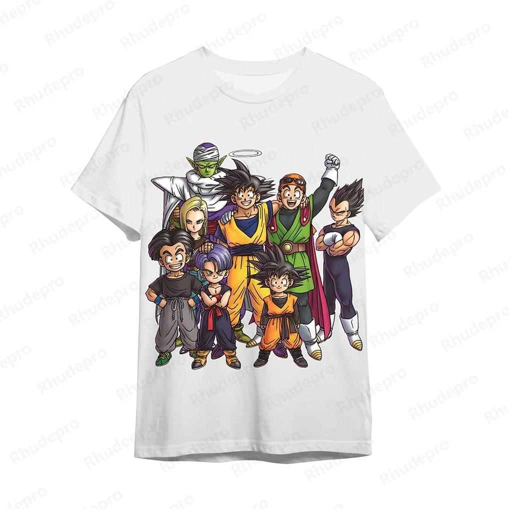 Men's T-shirt High Quality Dragon Ball Wukong Short Sleeve Shirt Super Clothing Super Saiya Trend Top Anime