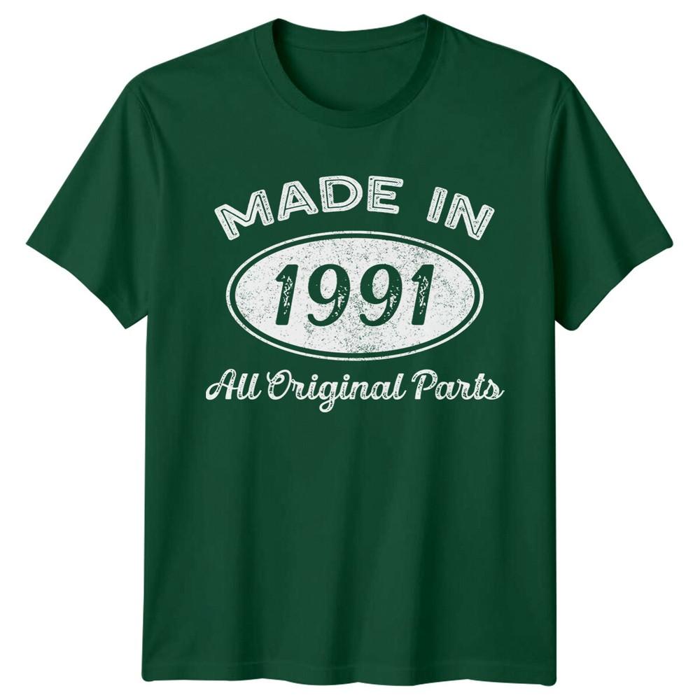 Made In 1991 Unisexs T Shirt 35th Birthday Gift Vintage thirtyfive S