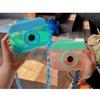 400ML Cute Camera Shape Water Cup  Kids Water Bottle With Straw Drinking Water Jug with Adjustable