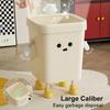 "UFORU Household Creative Trash Can  Toilet  Living Room  Bathroom Lovely  Liddless Trash Can 7L/12L/16L"
