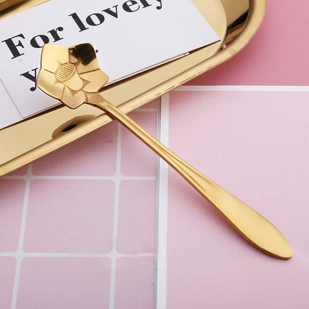 

Барные инструменты для сахара, мороженого, кофе, десерта, суповая ложка, набор столовых приборов, набор цветочных ложек, чайная ложка 2 золотой