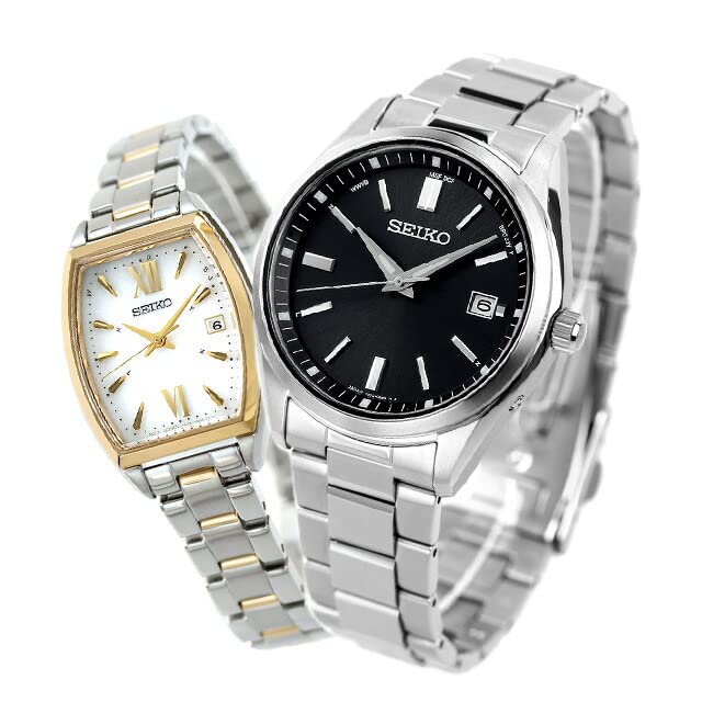 

SEIKO Watch Pair Watch with Pair Box Wrapping Selection Limited Distribution Model Radio Solar Couple Couple Anniversary SBTM323 SWFH128 [Seiko] для чоловіків