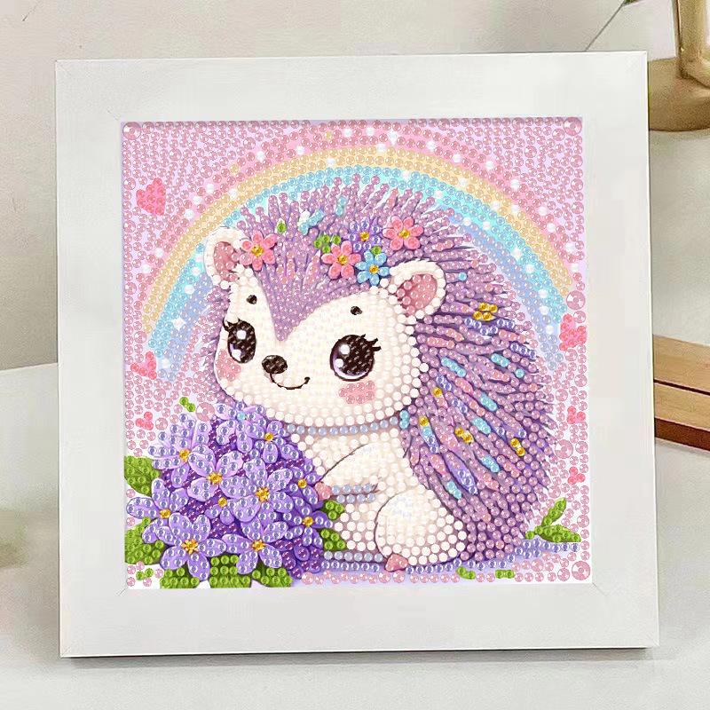 Crystal Clear Rhinestone Diamond Painting Cartoon Animal Children's Sticker Art Puzzle Toy DIY Decoration Display Artwork