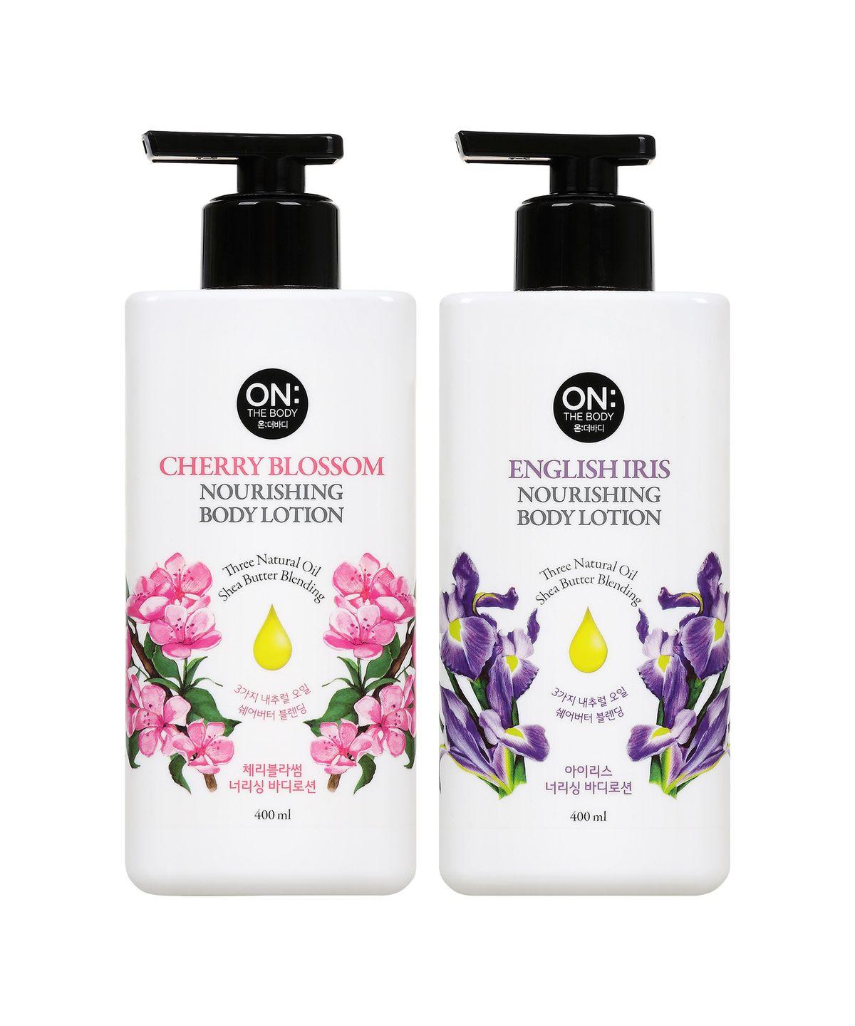 Flower Body Lotion 400ml x 2 (Cherry Blossom / Iris - Choose 1) Cherry Blossom 400ml x 2