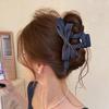 Unique Jeans Fabric Hair Accessory Modern Bowknot Hair Clip Stylish Hairpin Barrette For Teens And Lady Women