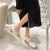 Mary Jane Thick Heel Round Toe Single Shoes 2024 New Casual Simple All-match Flat Bottom Comfortable Women Shoes Autumntime