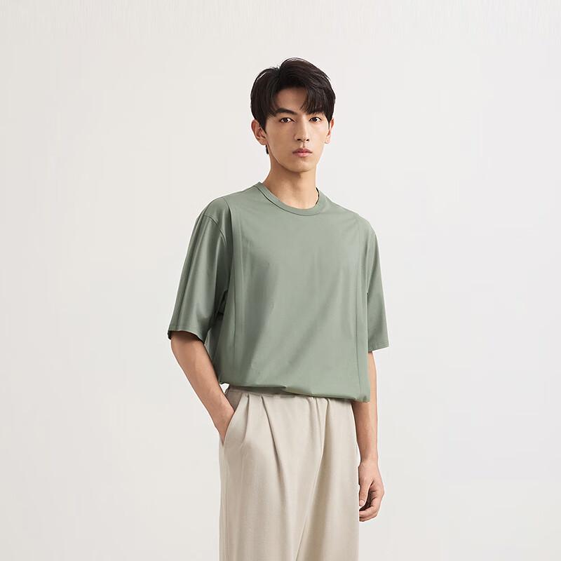 CROQUIS Men's 2025 Summer Round Neck Mid-Sleeve T-Shirt