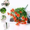 Artificial Violet Flowers All-season Faux Flower Bundle Realistic Fake Violets with Bendable Stems for Outdoors Garden Wedding Decorations