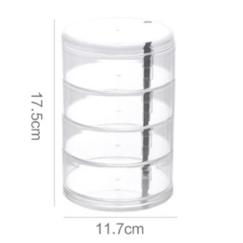 Rotating Jewelry Box for Kids: Storage for Earrings, Hair Ropes, Pins & Accessories