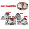 2pcs Square Base Rail Fitting Tube 22/25/30/32mm Rectangular Base For Boat Yachts Marine Hardware Stainless Steel 60 Degree Deck Handrail Rail Fittin