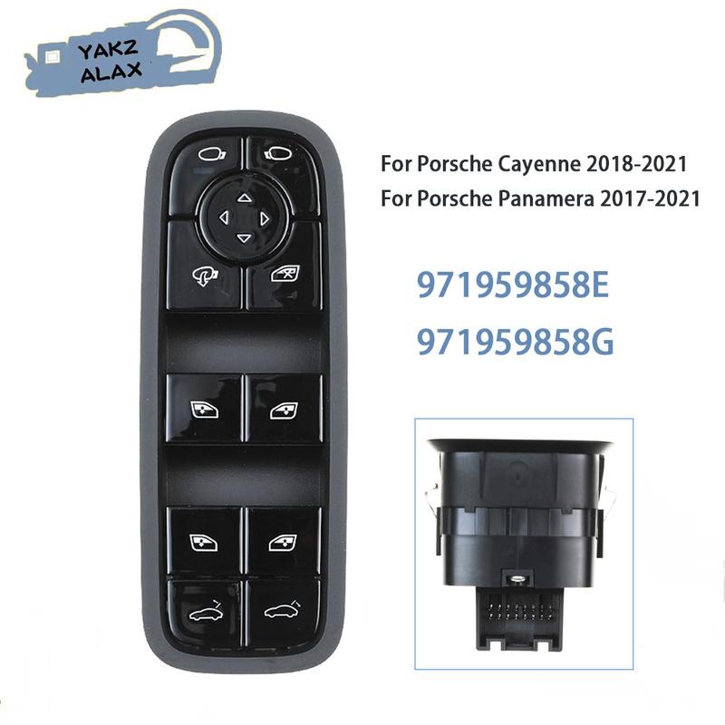 For Porsche 971 Panamera Cayenne 2017- 971959858E Electric Power Window Control Switch Button 971959858G Auto Parts