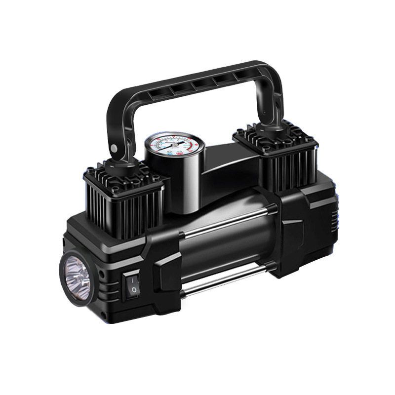 German Imported Japanese Car Air Pump 12V Portable Dual-Cylinder High-Pressure Air Pump for Cars and Sedans Multifunctional