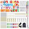 DIY Epoxy Resin Crystal Letter Silicone Set for Key Pendant Crafting