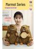 Screaming Marmot Plush Toy: Cute Mouse Pillow Doll for Girls' Birthday Gift Ornament