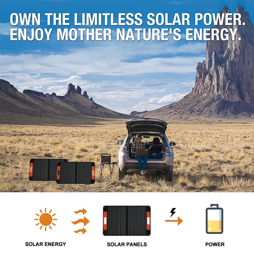 300W Foldable Solar Panel Dual USB Protable Folding Solar Cells Solar Power Battery Charger for Phone RV Car Camping