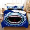 3D Shark Bedding Set Marine Animal Down Duvet Cover 2/3 Pieces Boys Teens Room Quilt Cover Luxury Soft Quick Drying Bed Cover