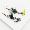 Double Hook Mosquito Lure Set: Rotating Watermelon Sequin Minnow and Whitebait Spinner.
