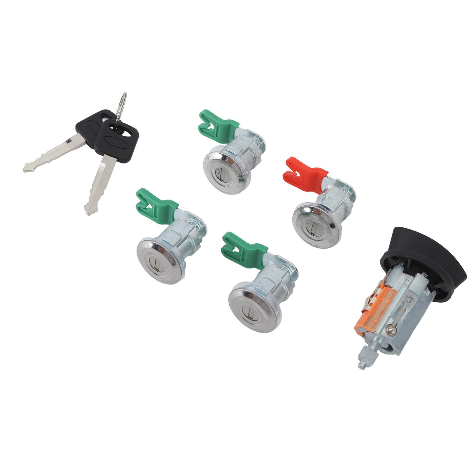 

Ignition Cylinder 703369 With 4 Door Lock Cylinders And 2 Keys Replacement For Ford Econoline E‑150 E‑250 E‑350