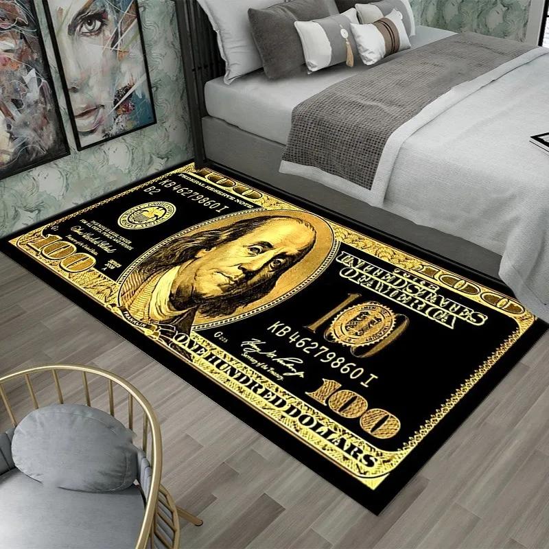 Dollar Muster Heimdekor Teppich Kreative Küche Schlafzimmer Bodenmatte Haushalt Eingangsbereich Fußmatte Toilette Badezimmer Fußteppich