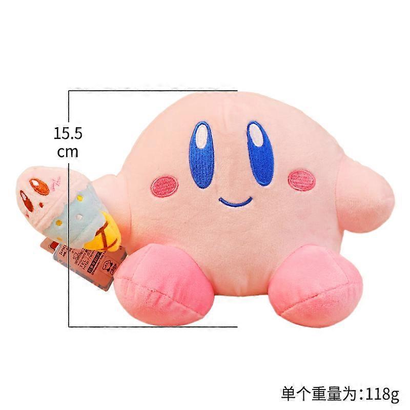 Anime Kirby Plush Toy Kawaii Cute Pink Cartoon Soft Stuffed Animal Doll Fluffy Pillow Home Decor Birthday Gift for Kids