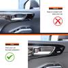 For Toyota Highlander 2022-2025 Soft Carbon Fiber Car Inner Door Bowl Panel Decorative Stickers Car Interior Accessories