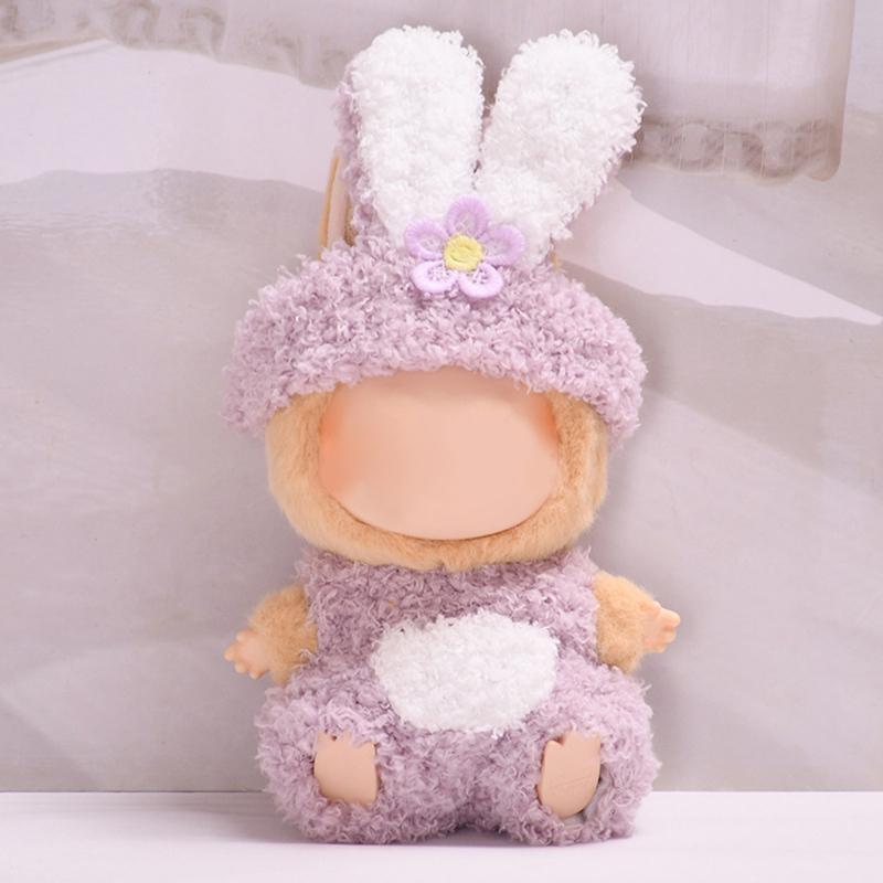 17cm Mini Plush Doll'S Clothes Outfit Accessories For Labubu Clothes Time To Chill Doll Clothes