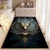 Deer Skull with Mystic Symbols suitable as a non-slip mat for the living room or bedroom sofa