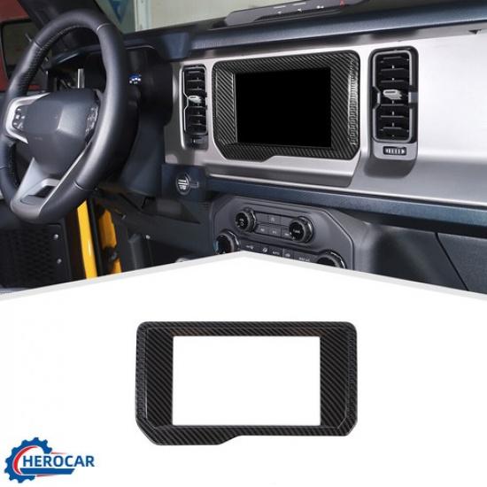 Car Center Console GPS Navigation Panel Frame Trim Cover For Ford Bronco -25