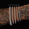 High Quality Pass Diamond Tester Hip Hop 925 Sterling Silver 2mm 3mm 4mm 5mm 6.5mm Moissanite Tennis Chain Bracelet