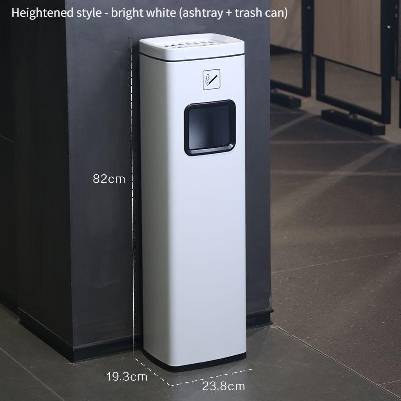 Entrance Trash Can Corridor Aisle Ashtray Cigarette Butt Collector Hotel Lobby Stainless Steel Vertical Elevator