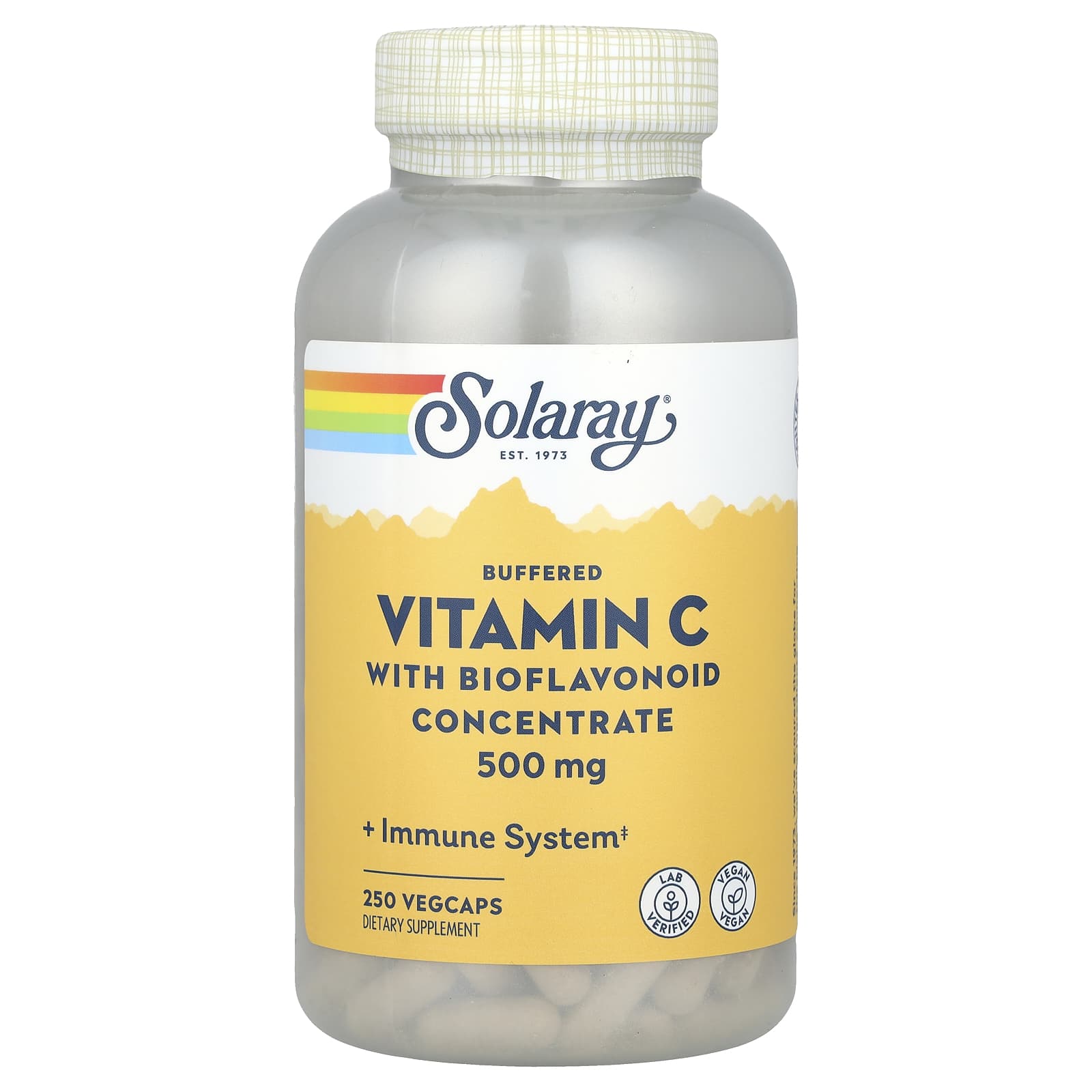 

Buffered Vitamin C with Bioflavonoid Concentrate, 500Mg, 250 Veggie Caps