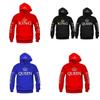 Sweat à capuche élégant en coton pour couples, pull imprimé à manches longues pour l'automne