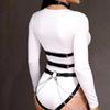 Leather Body Harness for Women, Adjustable Punk Goth Lingerie, Rave Outfit Accessory, Fashion Statement Piece