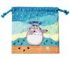 Marushin School Lunch Cup Drawstring My Neighbor Totoro Drizzling Rain for Boys and and Elementary School Entrance Character 1025008000 Bag, Holder,