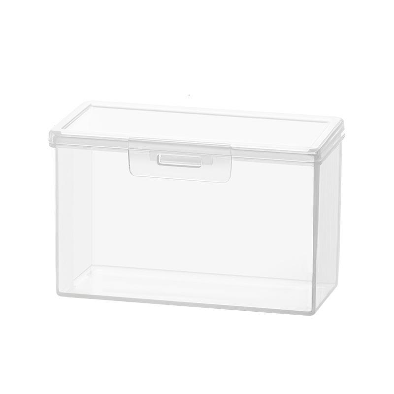 Guka Small Card Sleeves Box - Transparent Dustproof, Large Capacity Flip-Top Storage & Organizer