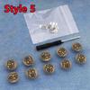 10 PEZZI Bottoni per Jeans di Ricambio 17mm Senza Cucitura Bottone in Metallo Kit di Riparazione Bottoni per Jeans Rimovibili Senza Chiodi Set Accessori da Cucito