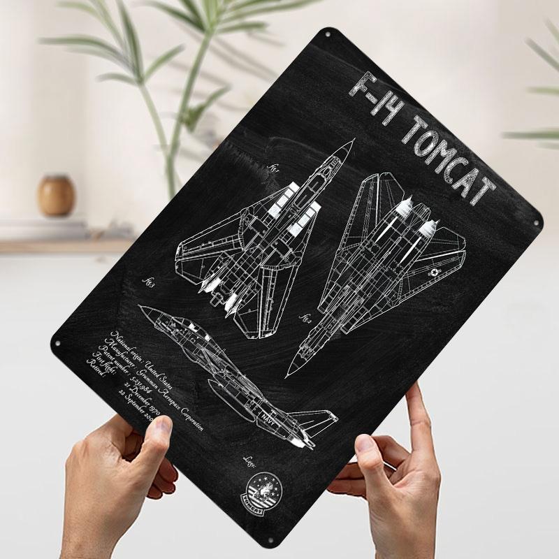 F TOMCAT Metal Poster Customized Wall Art Retro Vintage Tinplate Signs for Man Cave Decoration Bedroom Decorations Desk Decor