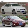 For Toyota Mark X 2004 - 2009 Carbon Fiber Headlight Cover Eyebrows Reiz Fiber Glass Primer Car Front Lamp Eyelids Sticker 2Pcs