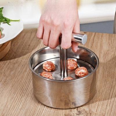 Presă pentru Chifteluțe din Oțel Inoxidabil Presă pentru Chifteluțe Chifteluțe Manuală Multi-funcțională Unealtă de Bucătărie Casnică Matriță Manuală