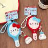 Cute Cartoon Badminton Racket Doll Pendant Keychain Kawaii Simulation Filled Doll Backpack Decoration Pendant Accessories Gift