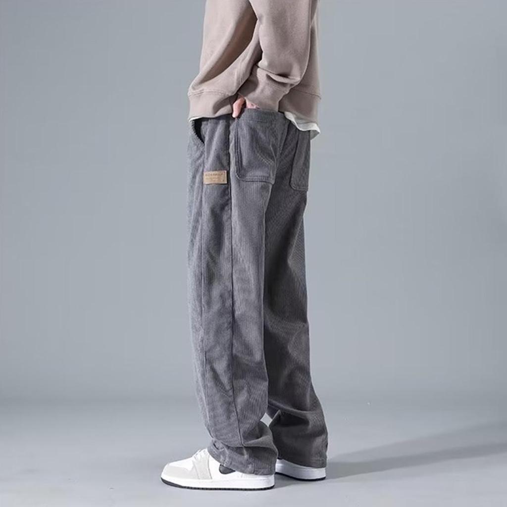 2023 Men's Trendy Wide-Leg Corduroy Pants - Spring/Autumn Casual Sports Fit