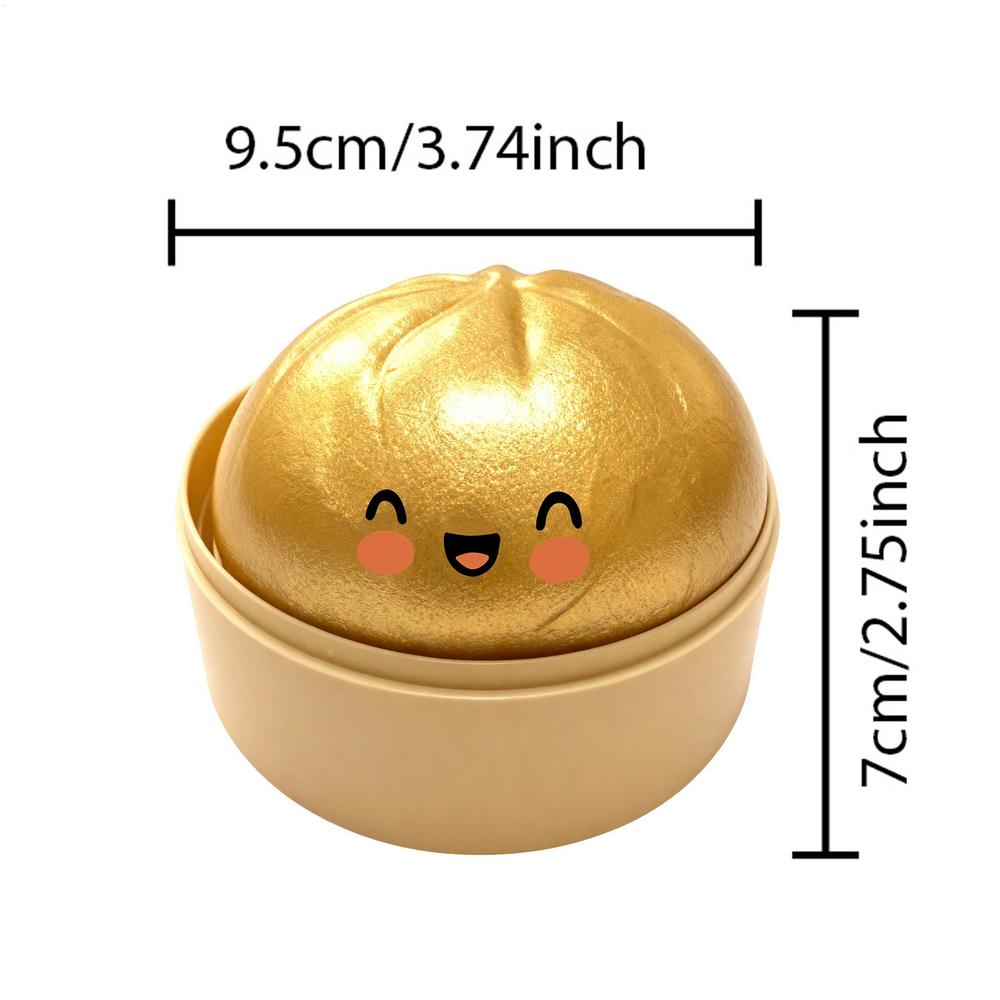 1Pc Squeeze Toys Funny Glitter Cute Calming Ball Colorful Bun Sensory Balls Fidget Toys For Children Teens Adults Students Home