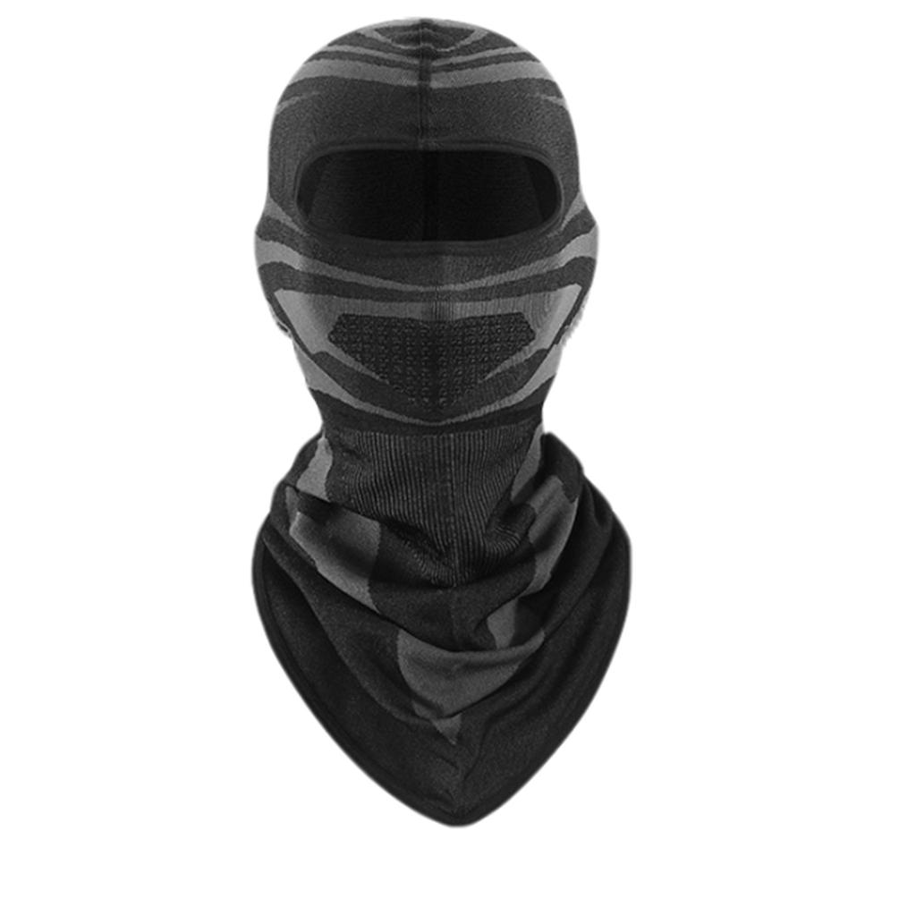Winter Cycling Warm Headscarf For Men And Women Double Layer Plus Velvet Thickened Cold-proof Mask Windproof Earmuffs