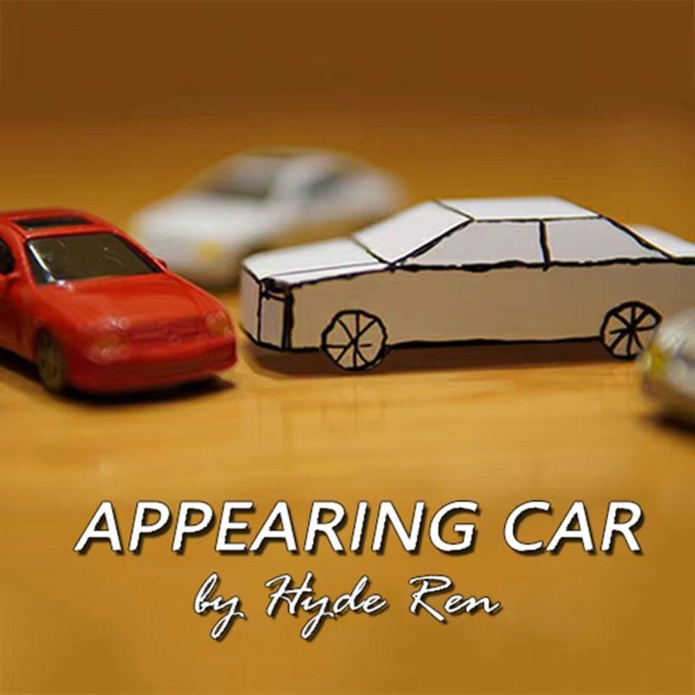 Gimmicks Appearing Car by Hyde Ren Magic Tricks Magic Card To Paper Car  Kids Toy