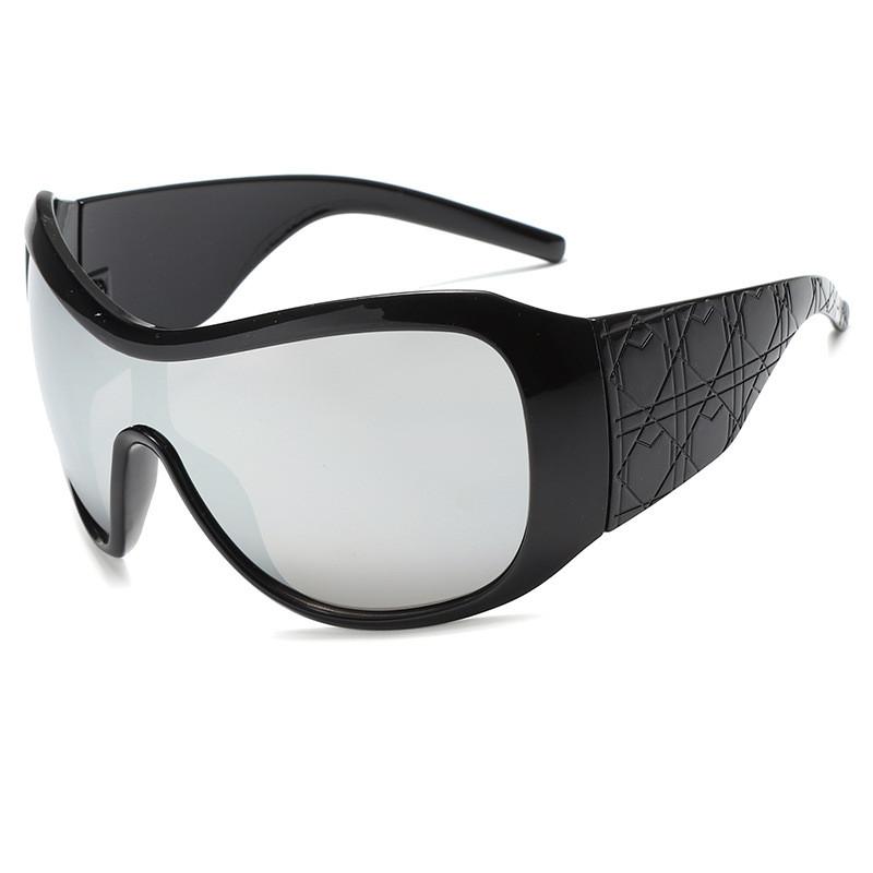 Oversized Cat Eye Sunglasses With Uv400 Polarized Pc Frames For Fashion And Travel