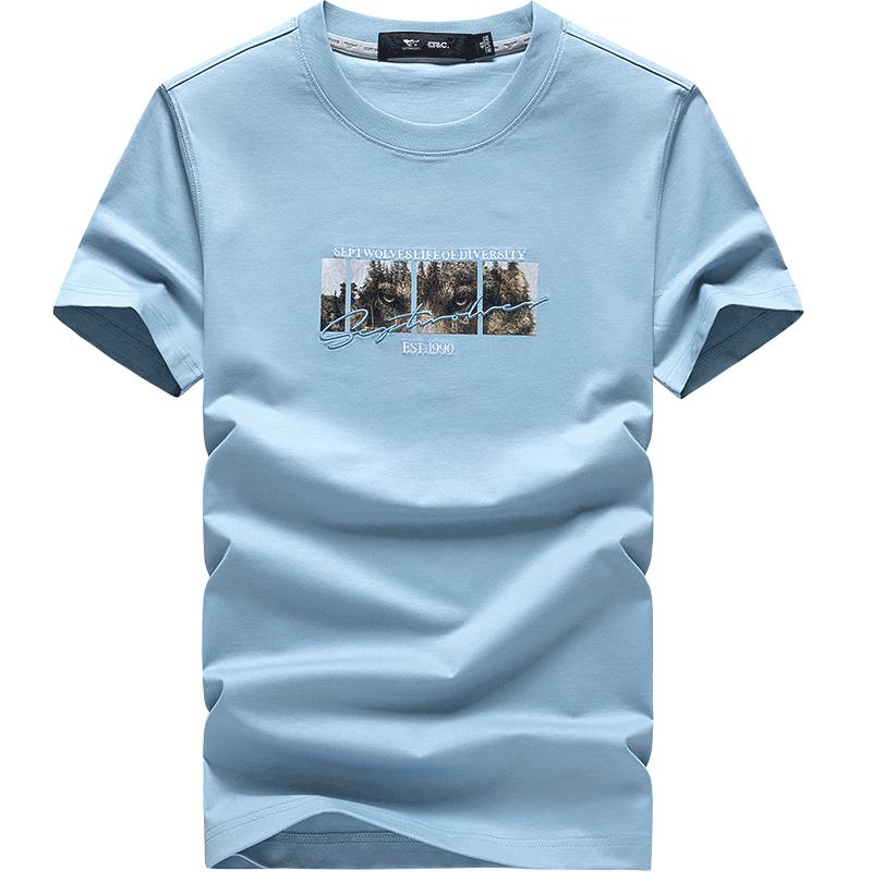 

Septwolves Men s Cool-Tech Printed Round Neck Short-Sleeve T-Shirt 185/100A