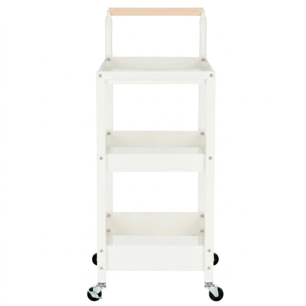 Hairdressing Trolley Cosmetic Spa For Salon Shelves Mobile Shelf On Wheels For Salon White