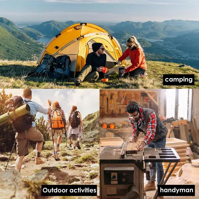 Hand Auger Wrench Tool Outdoor Survival Punch Tool Camping Bushcraft Manual Hole Maker Wrench Wood Drill Core Woodworking