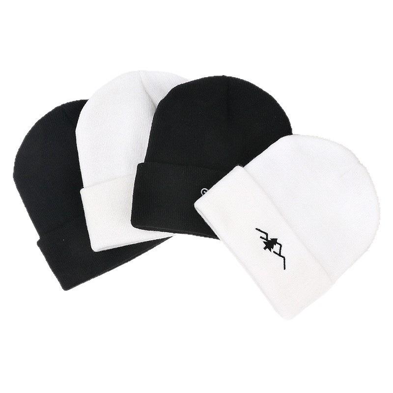 Autumn and winter knitted hats men's cold hats new warm and cold-proof solid color women's mountain pullover wool hats